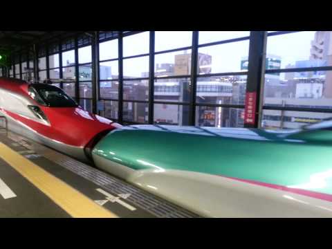 【東北新幹線】 はやぶさ+こまち E5E6盛岡駅発車