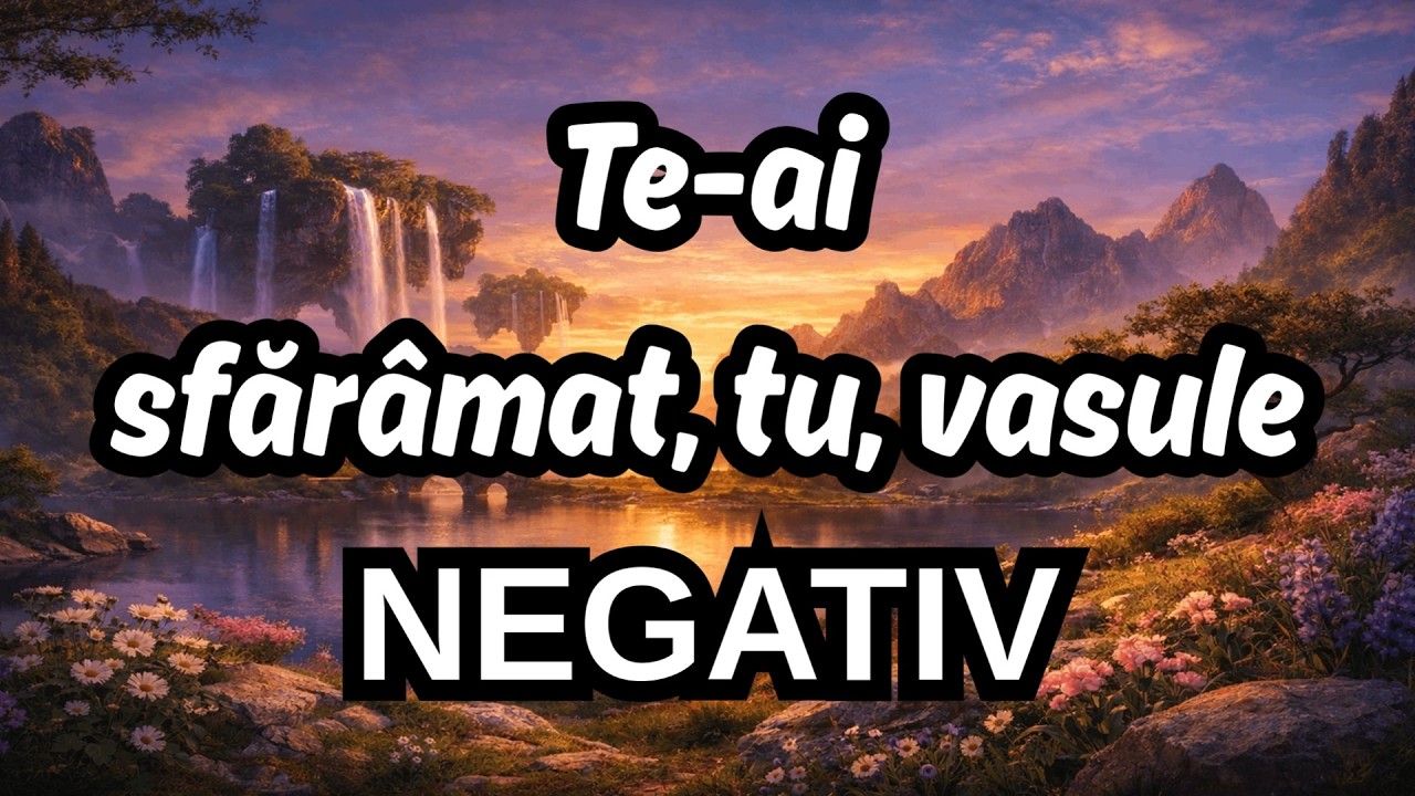 Te-ai sfărâmat, tu, vasule - NEGATIV