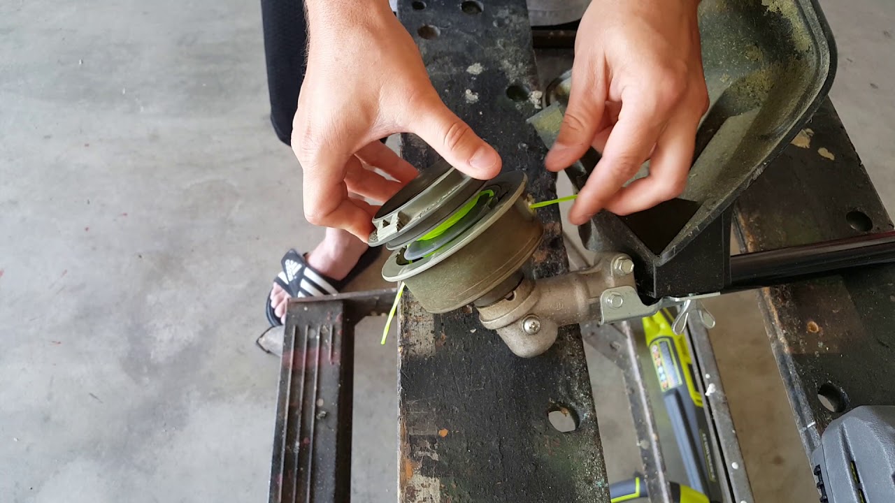 replacing line on ryobi cordless trimmer