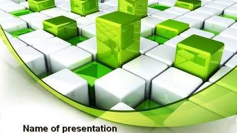 Green Graphs PowerPoint Template by PoweredTemplate.com