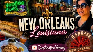 NEW ORLEANS • NOLA • Harrah's Casino • Bourbon St • Mambo's Rooftop Bar• Creole House • 