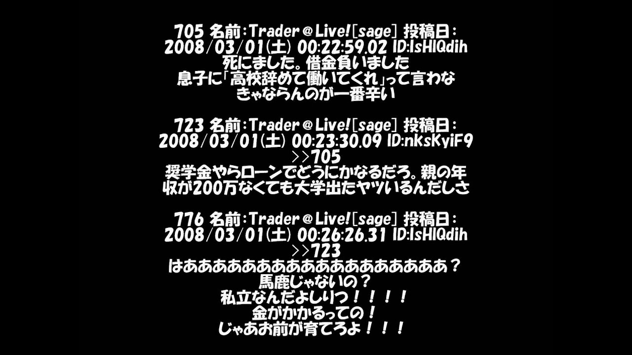 Fxとか株関連でメシウマなコピペが欲しいです 2ch Youtube