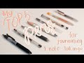My Top 5 Pens for Note-Taking and Journaling ✏️📚 (Smear & Highlighter test) ✨| Muji, Zebra Sarasa