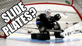 Warrior G6 slideplates on G4 pads? Goalie netcam slippery footage