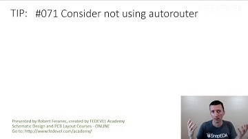 TIP #071: Consider not using autorouter