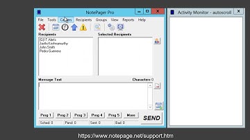 Setup and Display Option in NotePager Pro