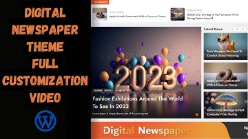 Digital Newspaper Theme Full Customization Video || All errors fixed !