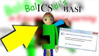 Baldi.exe has stopped working...(Oh No)