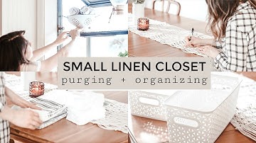 LINEN CLOSET ORGANIZATION & DECLUTTER | Minimalist Linen Closet Essentials
