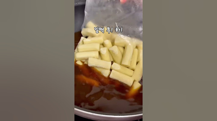 오늘의 야식은 #짜장 #떡볶이 #레시피영상