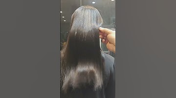 permanent hair smoothening treatment #shorts #viral #video