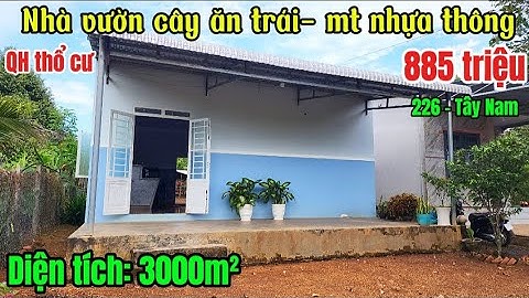 Nhà vườn cây ăn trái , qh thổ cư,  11×241m nở hậu 3000m² 