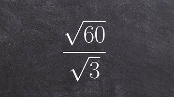 How to simplify the quotient of two radicals