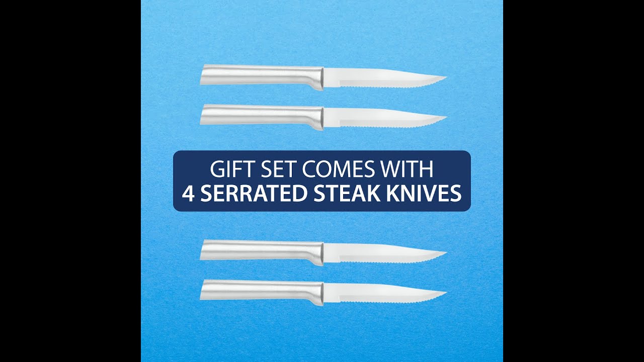 Rada Cutlery S4S 4-Serrated Steak Knives Knife Gift Set