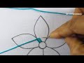 Hand Embroidery Buttonhole Stitch &amp; Double Cast On Stitch Cute Flower Making Flower Embroidery Tutor