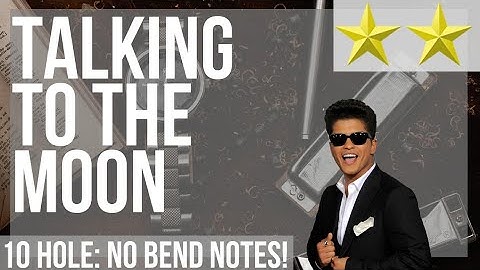 How to play Talking To The Moon by Bruno Mars on Diatonic Harmonica 10 Holes (Tutorial)