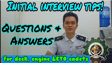 Initial interview tips for Cadet