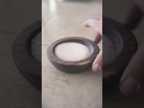 A Walnut Salt Cellar