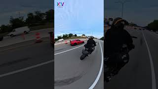 This biker did a big mistake, to challenge a super car.🤭 khan vai shorts #shorts #foryou
