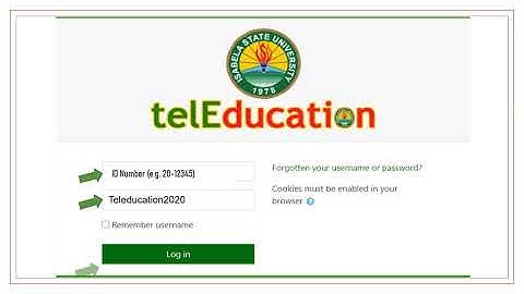 telEducation Student Account Activation
