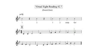 Virtual Sight Reading level 2.7 (French Horn)