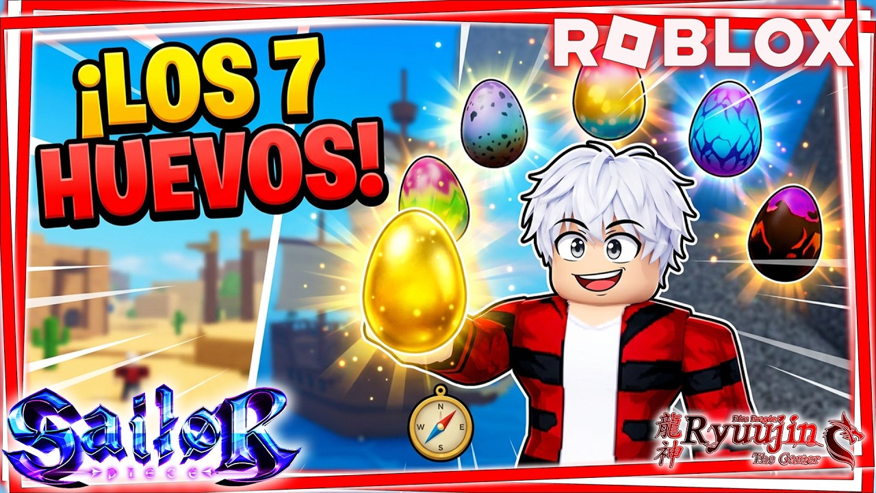 TODAS las UBICACIONES de los HUEVOS de PASCUA en Sailor Piece - Roblox 🐉❤️