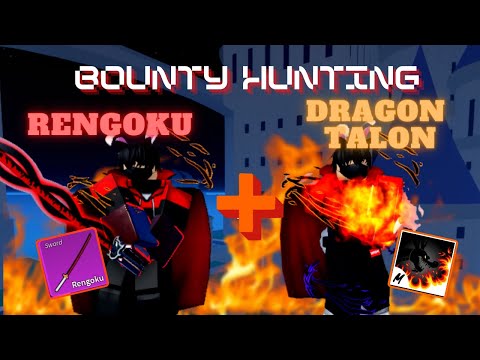 Rengoku + Sharkman Karate』Bounty Hunting Combo One Shot I Blox