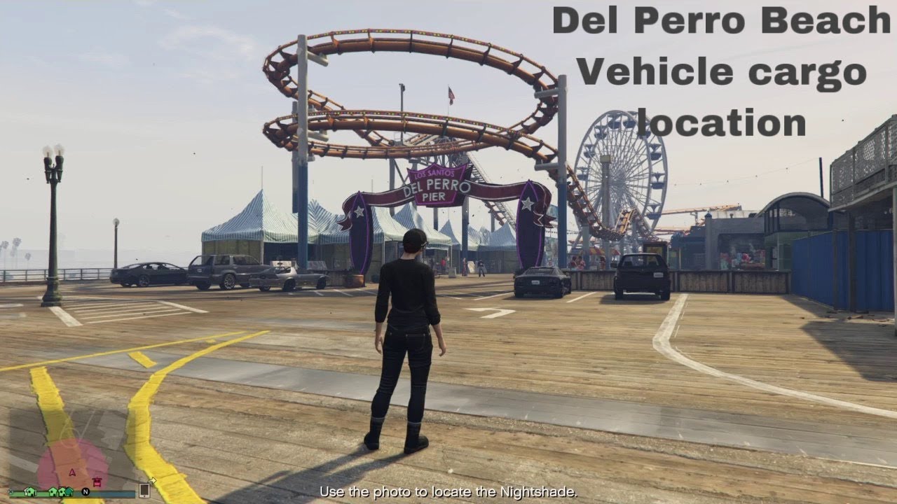 GTA V Del Perro Beach (Vehicle Cargo car Location) YouTube