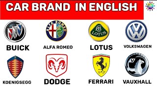 learn Car Brand In English | learn english easy #englishwords #word #car