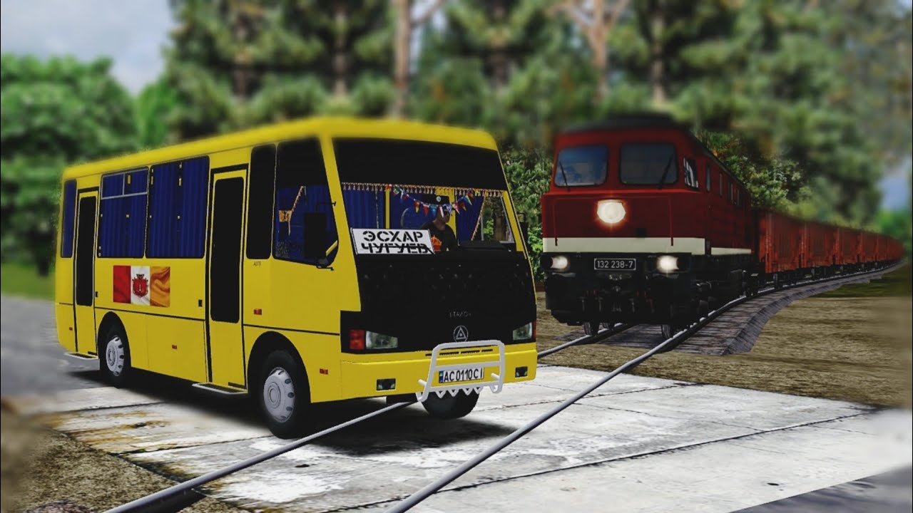 БАЗ Эталон на пригородном маршруте Чугуев Эсхар Omsi 2