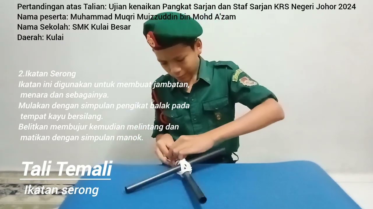 UJIAN KENAIKAN PANGKAT SARJAN DAN STAFF SARJAN KRS 2024 OLEH MUQRI