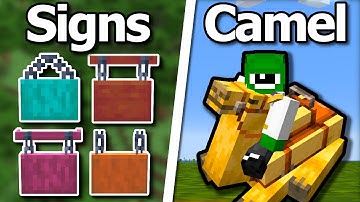 Everything in Minecraft 1.20 Explained | Camels, Rafts, New Wood, Hanging Sign