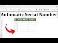 How to Apply Auto Serial Numbers in Excel