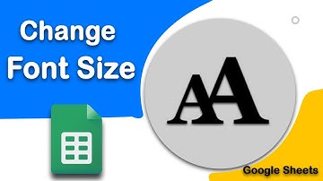 How to change font size in Google Sheets document