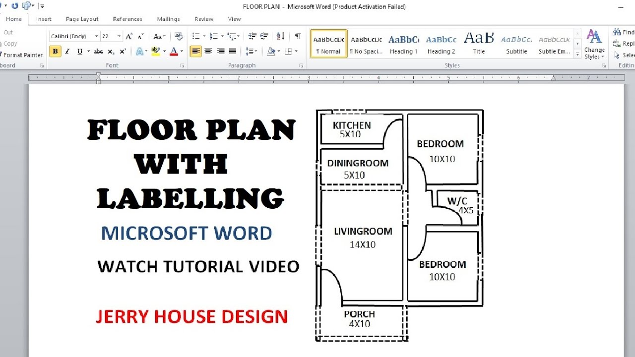 Microsoft Word Floor Plan Tutorial