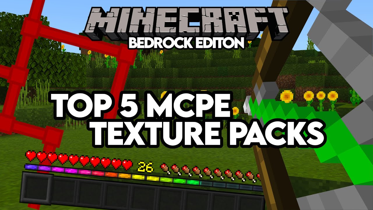 Top 5 BEST Texture Packs For MCPE/Minecraft Bedrock! - YouTube