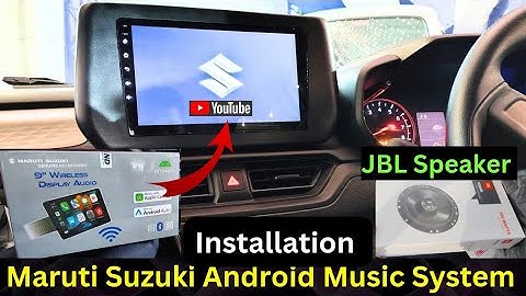 Maruti Suzuki Android music system installation | 9" wireless display audio | JBL Speaker | Baleno|