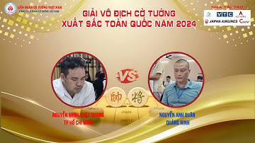 NGUYỄN MINH NHẬT QUANG VÀ NGUYỄN ANH QUÂN VÒNG 9 BÀN3 CNN GIẢI VÔ ĐỊCH CỜ TƯỚNG XUẤT SẮC TQ NĂM 2024