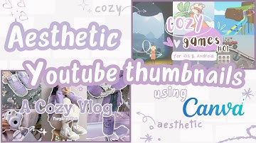 Easiest way to make aesthetic thumbnails for YouTube (2025)  | Canva Tutorial for beginners #canva