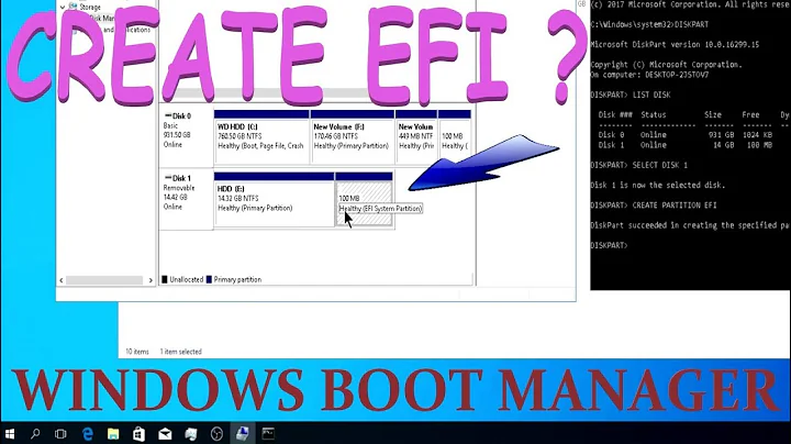 HOW TO CREATE EFI SYSTEM PARTITION ? SOLVED!