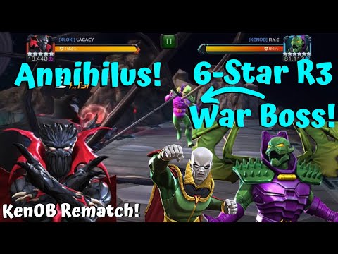 6* R3 Annihilus War Boss Fight! With Siphon! 4Loki KenOB Rematch! – Marvel Contest of Champions