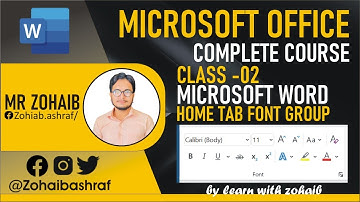 Font Group in MS Word |Formatting Text in MS Word |Beginner Training Microsoft Office 365|Class -02