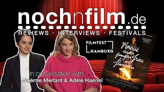 In conversation with Noémie Merlant  & Adèle Haenel | Porträt einer jungen Frau in Flammen