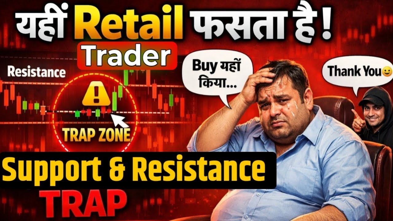 यहीं Retail Trader फँसता है – Support–Resistance का Trap Zone