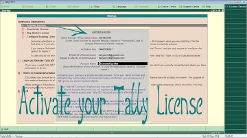 How to Activate Tally ERP 9 License - Beginners Guide