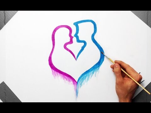 Drustvena Dinamika Usz Youtuber Fan Art Love Drawing Painting Human Heart With Watercolor Pencils Youtube