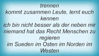 Totenmond - Keine Macht Fur Niemand Lyrics