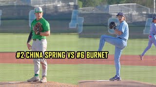 PLAYOFF ELIMINATION GAME!! #2 CHINA SPRING VS #6 BURNET