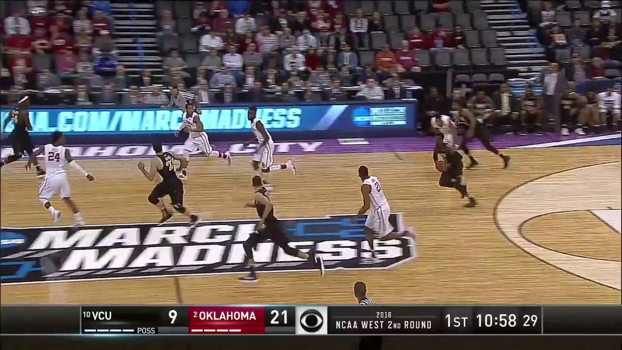 VCU vs. Oklahoma: Michael Gilmore steal dunk
