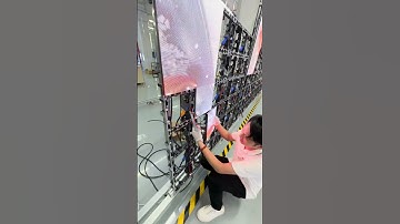 Hard connection, rental P3.91 LED module is being installed#ledmodule #rentalleddisplay #ledscreen